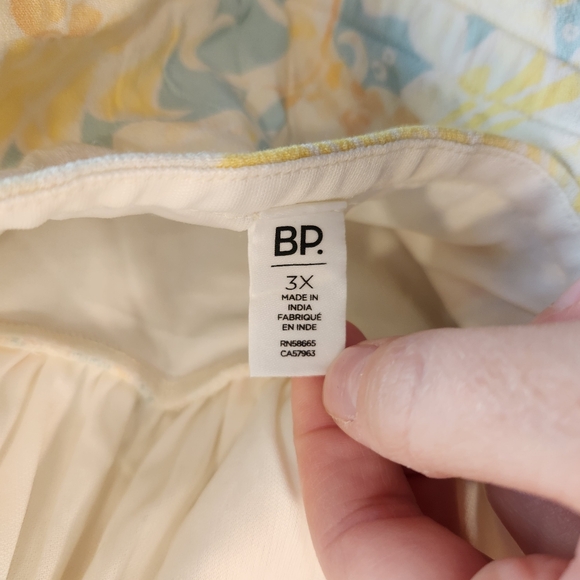 BP. Nordstrom NWT Teal Ivory Zel Floral Halter Slipdress - Picture 9 of 11